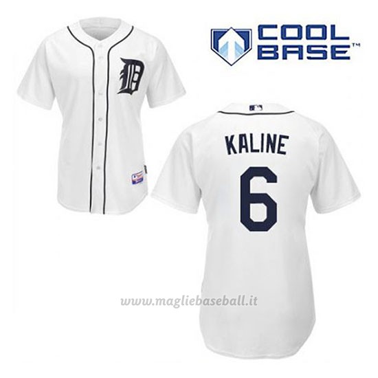 Maglia Baseball Uomo Detroit Tigers Al Kaline 6 Bianco 1ªCool Base